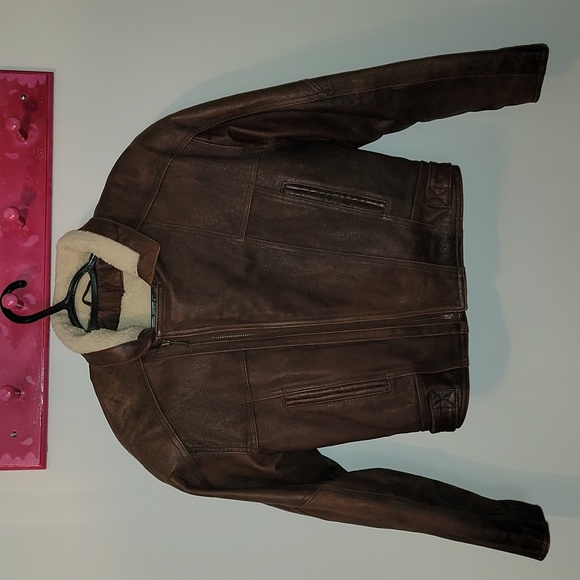 Wilsons "Adventure Bound" Vintage Leather Aviator Jacket - Picture 1 of 8